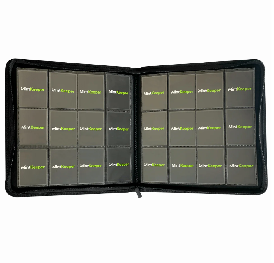 MintKeeper - Premium 12-Pocket Zip Card Binder